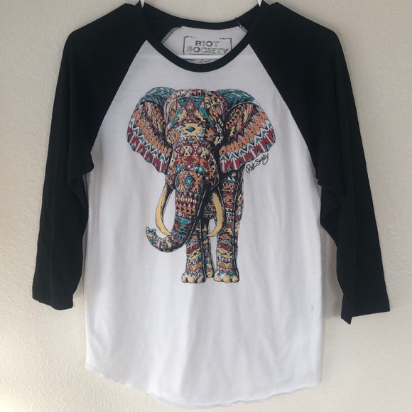 Riot Society Baseball Tee - Picture 1 of 4